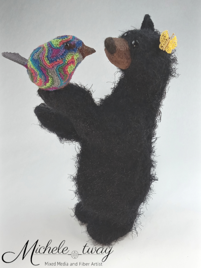 Bella & Friends Fiber Art Sculpture